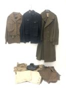 Royal Marine National Service uniform, incl serge tunic and trousers,