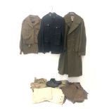 Royal Marine National Service uniform, incl serge tunic and trousers,