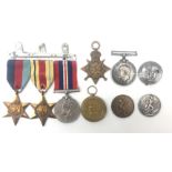 WW1 pair and 1914-15 Star to 18475 Pte.J.H.Neale Y.&L.R.
