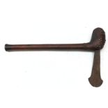 Late 19th century African tribal Short Axe,