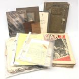 Paper ephemera of military interest including letters etc relating to WW1 Government Aircraft and