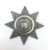 Victorian Scottish Highland Infantry Regiment silver helmet plate,