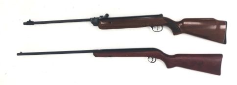 Vintage BSA break action air rifle, stock stamped with trade mark,