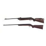 Vintage BSA break action air rifle, stock stamped with trade mark,