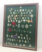 Large collection of approx 100 British Army Regimental & Corps Cap badges including Gurkha, Cavalry,
