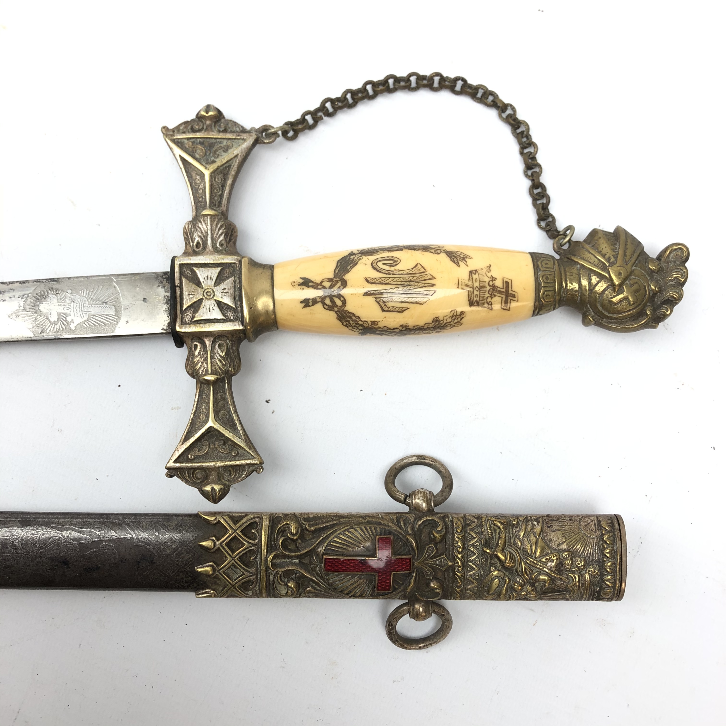 American Knights Templar Society sword by The Pettibone Bros. - Image 2 of 3