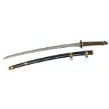 WWII Japanese Naval Kai Gunto sword,