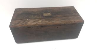 Victorian oak Military chest,