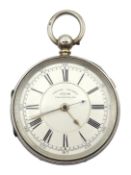 Victorian silver centre seconds chronograph pocket watch No.