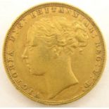 Queen Victoria 1880 gold full sovereign