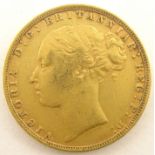 Queen Victoria 1876 gold full sovereign