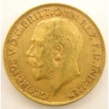 King George V 1912 gold full sovereign