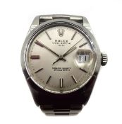 Rolex Oyster Perpetual Date gentleman's stainless steel wristwatch c.1970/1, model no.