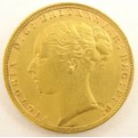Queen Victoria 1885 gold full sovereign