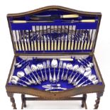 Canteen of Viner's Ltd Sandringham pattern silver cutlery for twelve covers,