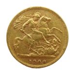 1900 gold half sovereign