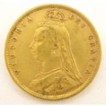 Queen Victoria 1892 gold half sovereign,