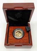 Queen Elizabeth II 2017 gold proof full sovereign, in The Royal Mint presentation box,