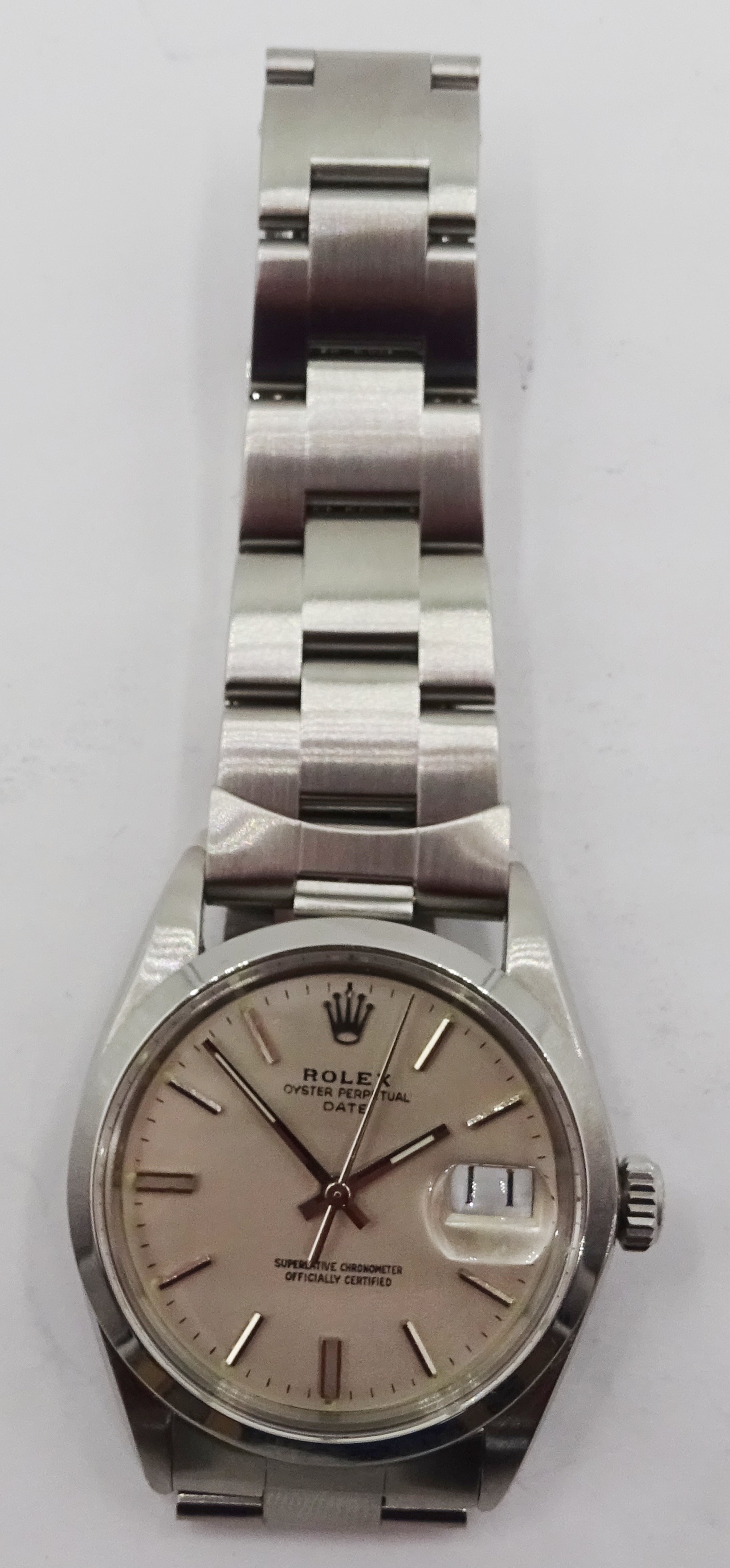 Rolex Oyster Perpetual Date gentleman's stainless steel wristwatch c.1970/1, model no. - Image 10 of 12