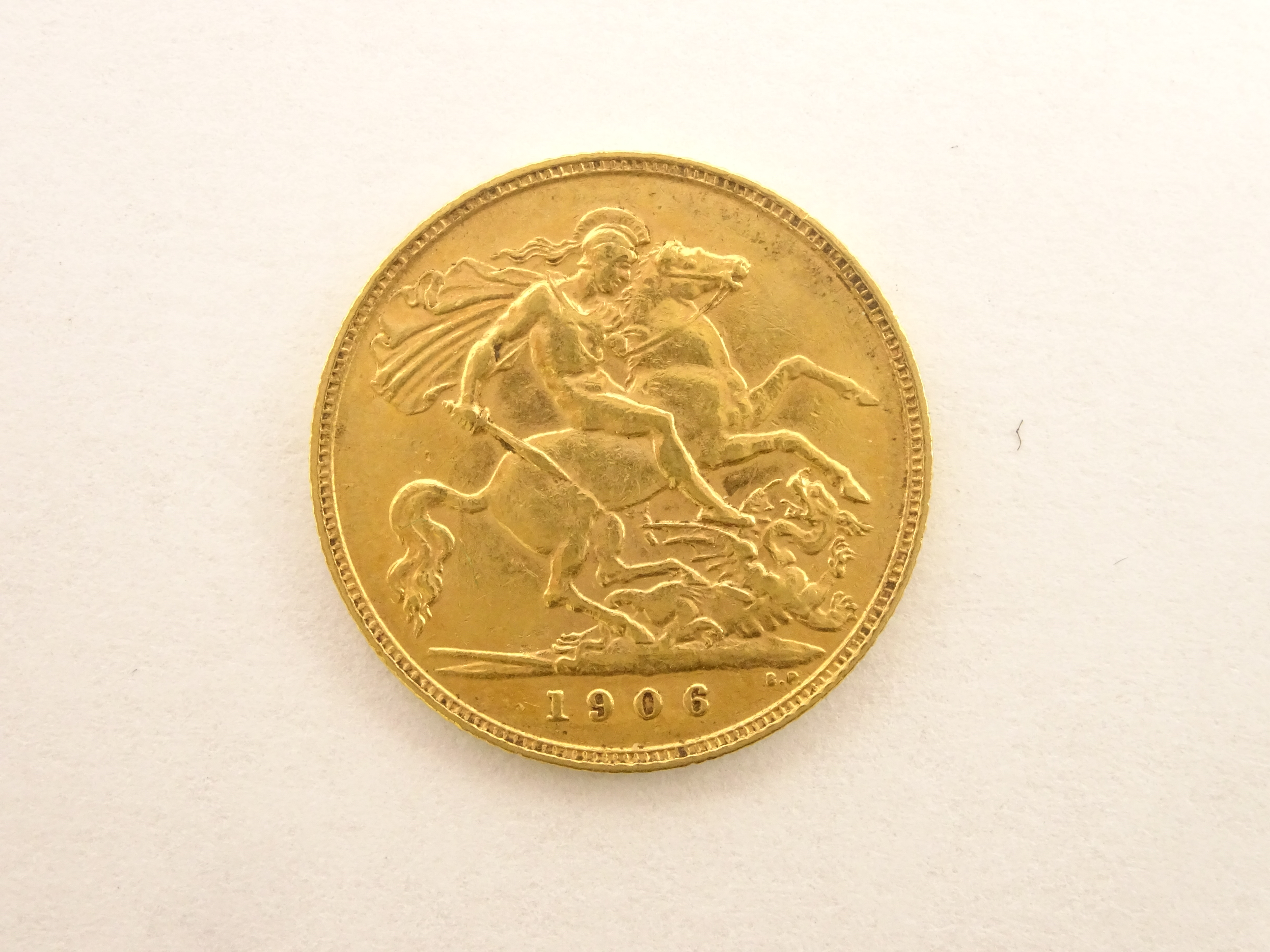 King Edward VII 1906 gold half sovereign - Image 2 of 2