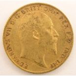 King Edward VII 1904 gold half sovereign