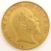 King Edward VII 1903 gold half sovereign