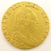George III gold half guinea 1781