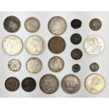 Collection of mostly Great British coins including Henry VI hammered silver groat (holed),