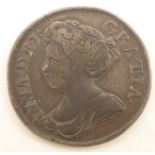 Anne 1713 shilling coin