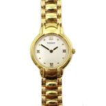 Tissot ladies's 18ct gold quartz bracelet wristwatch, mother of pearl dial No.T73.3.107.