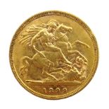 1899 gold half sovereign