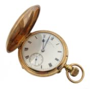 Early 20th century 9ct gold full hunter pocket watch by Sir John Bennett Ltd, No.