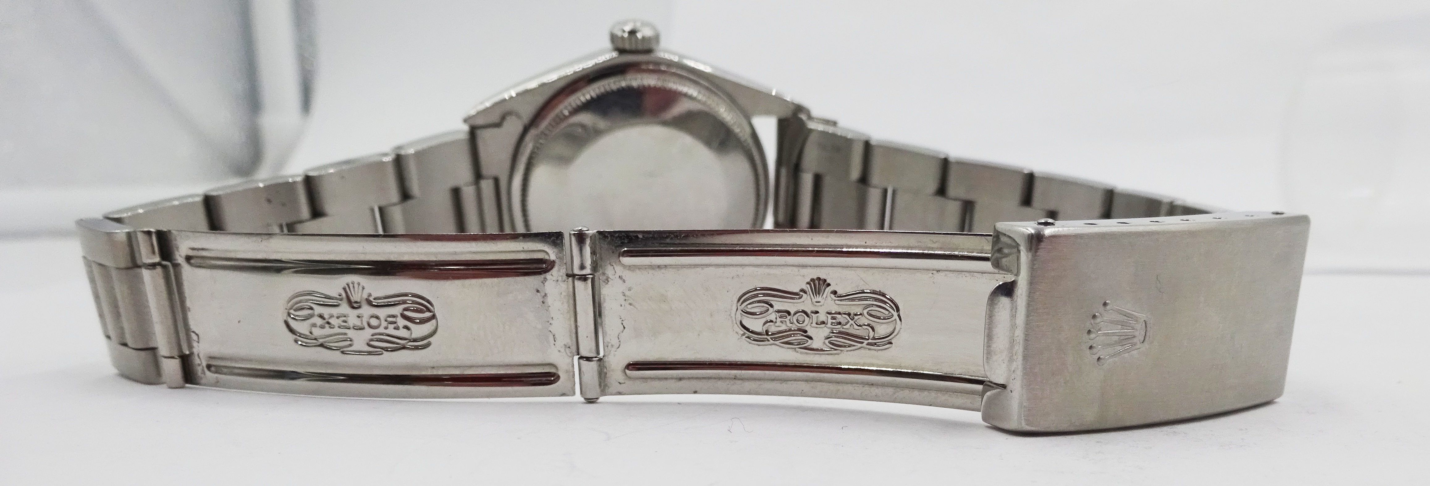 Rolex Oyster Perpetual Date gentleman's stainless steel wristwatch c.1970/1, model no. - Image 12 of 12