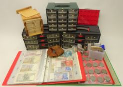 Large collection of Great British and world coins including Australia, India,
