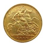 1907 gold half sovereign