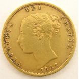 Queen Victoria 1882 gold half sovereign,