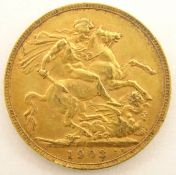 King Edward VII 1903 gold full sovereign,