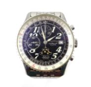 Breitling Montbrillant Eclipse gentleman's stainless steel automatic wristwatch No.