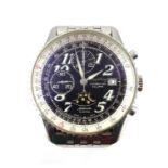 Breitling Montbrillant Eclipse gentleman's stainless steel automatic wristwatch No.