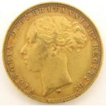 Queen Victoria 1881 gold full sovereign,