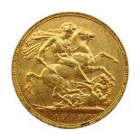 1909 gold full sovereign