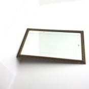 Gilt framed bevel edge mirror, W61cm,