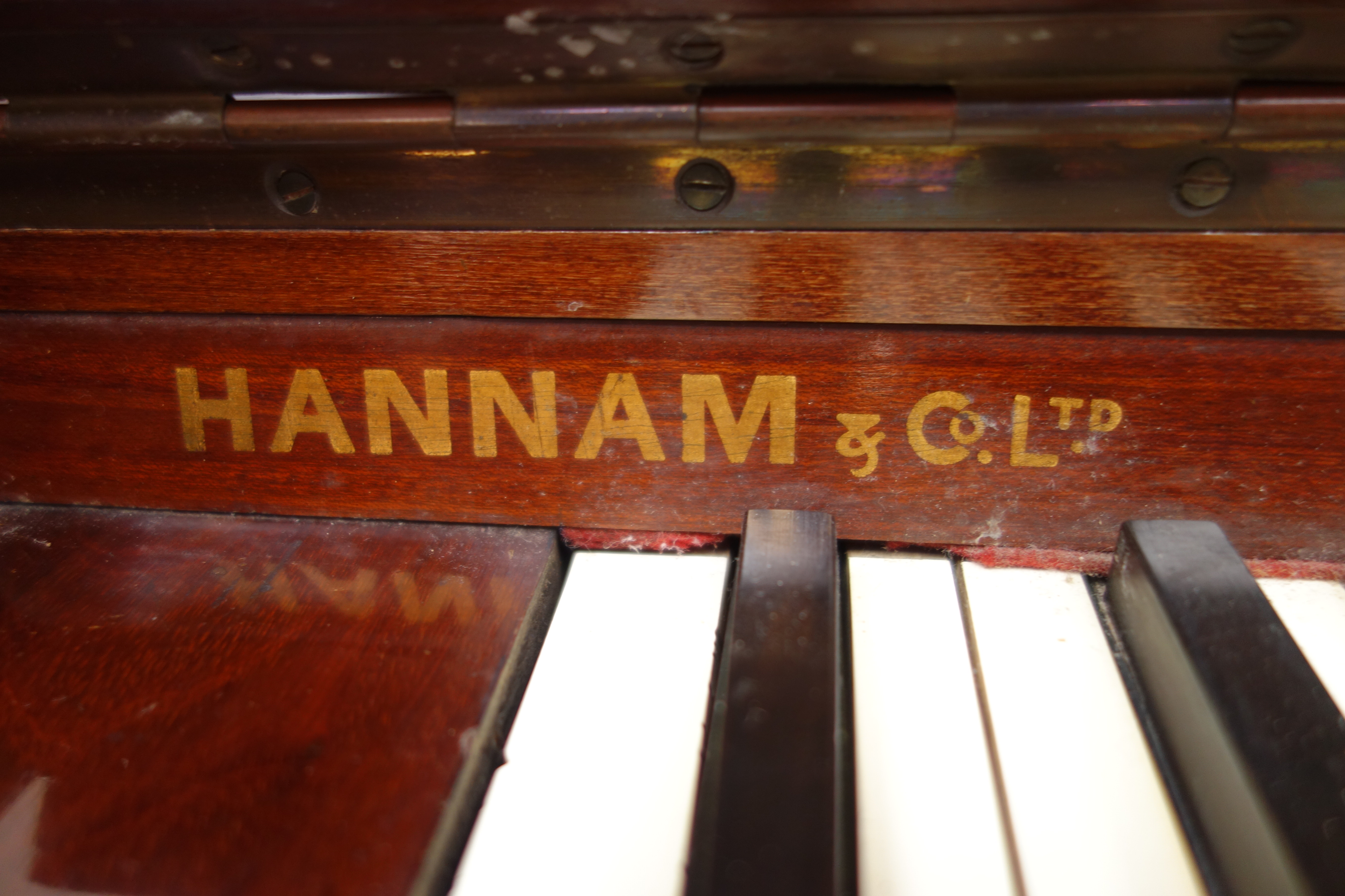 Waddington & Sons Ltd Model Two Bremar overstrung mahogany cased upright piano (W151cm, H127cm, - Image 5 of 9