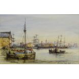 Max Parsons (British 1915-1998): 'Alexandra Dock, Hull' and 'Victoria Pier, Hull',