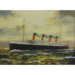 L Williams (Mid/late 20th century): Ship's Portrait - RMS Titanic,