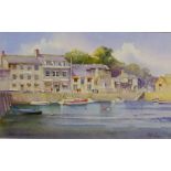 Kenneth W Burton (British 1946-): 'Padstow Cornwall',