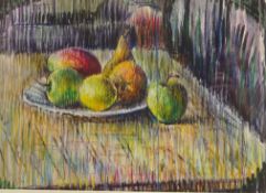 Derrick L Sayer (British 1917-1992): Still Life - Fruit on a Table,