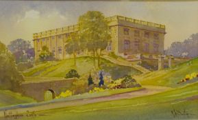 Kenneth W Burton (British 1946-): 'Nottingham Castle', watercolour signed and titled 11.5cm x 19.