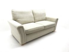 Alstons Venice three seat sofa, upholstered in natural chenille fabric,