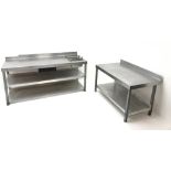 Stainless steel three tier preparation table,